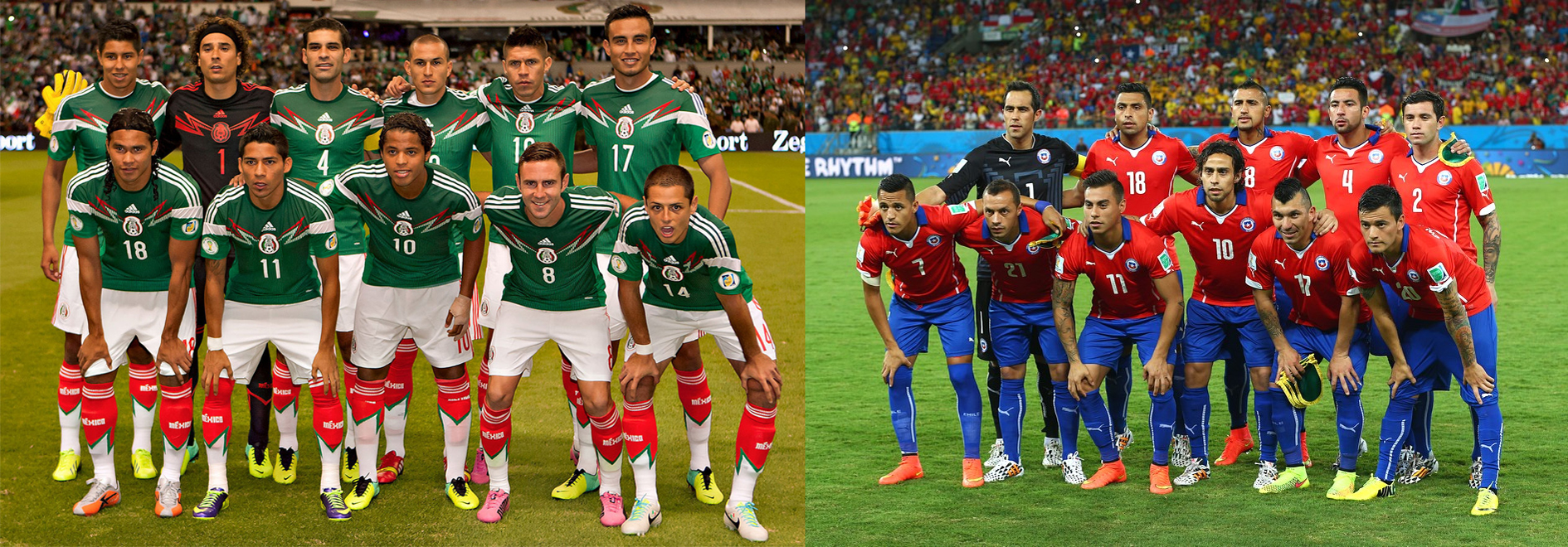 Сборные Мексики и Чили на Кубке Конфедераций