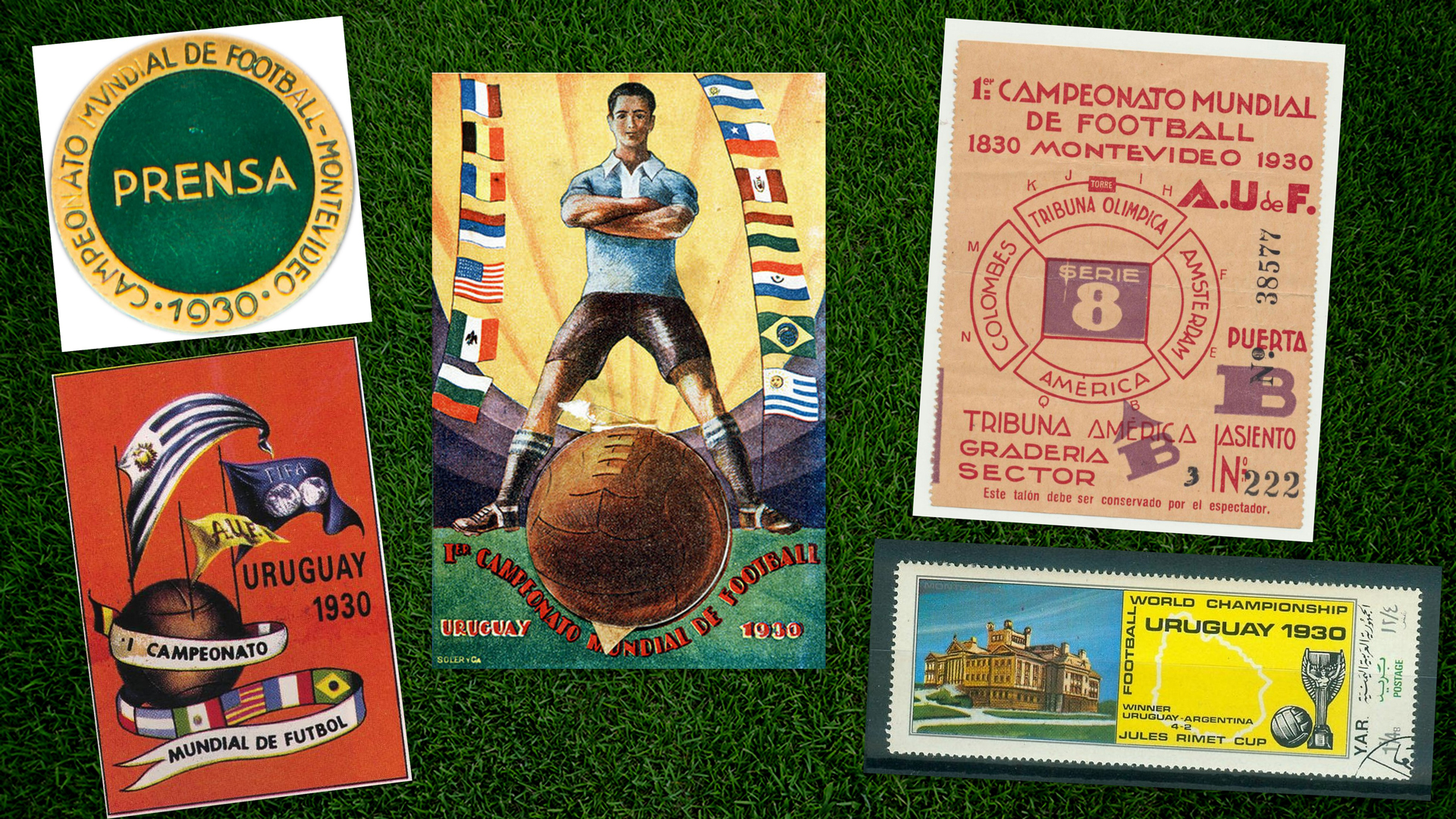Постеры, марка, билет, валюта Чемпионата мира 1930 года