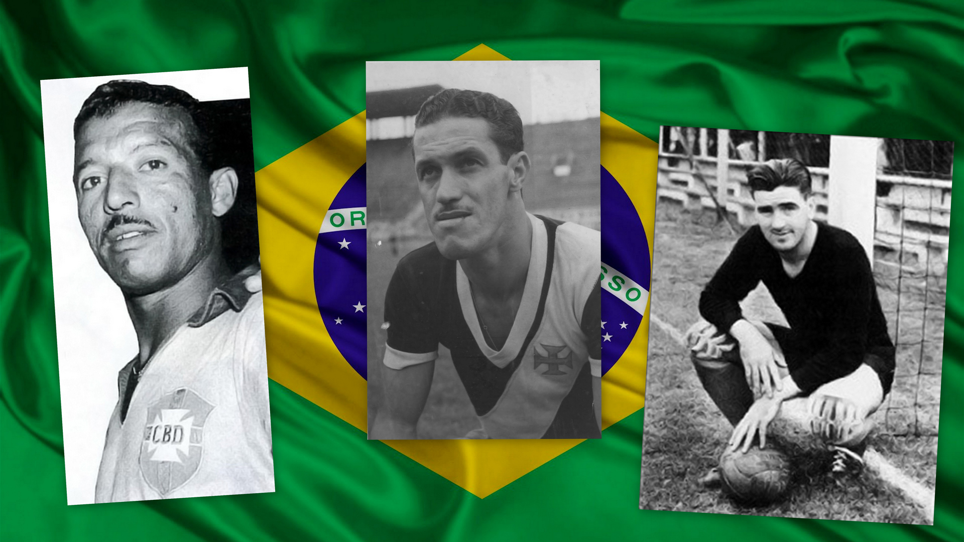 Лучшие игроки Чемпионата мира 1950 года: Зизиньо, Адемир Маркес де Менезис, Роке Гастон Масполи
